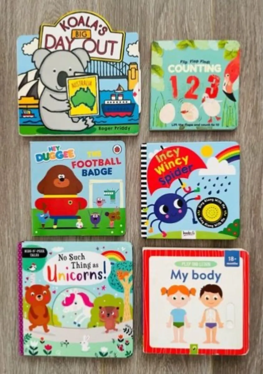 Toddler Learning Board Books - thick card pages - Image 1