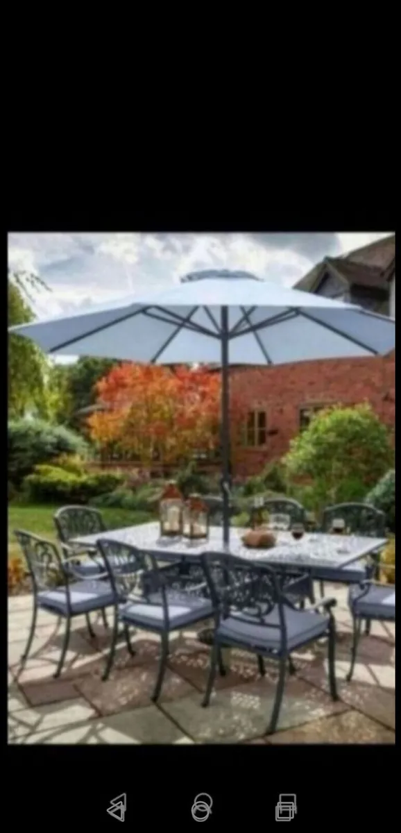 ***CLEARANCE** Hartman Antique Grey 8 Seater - Image 1