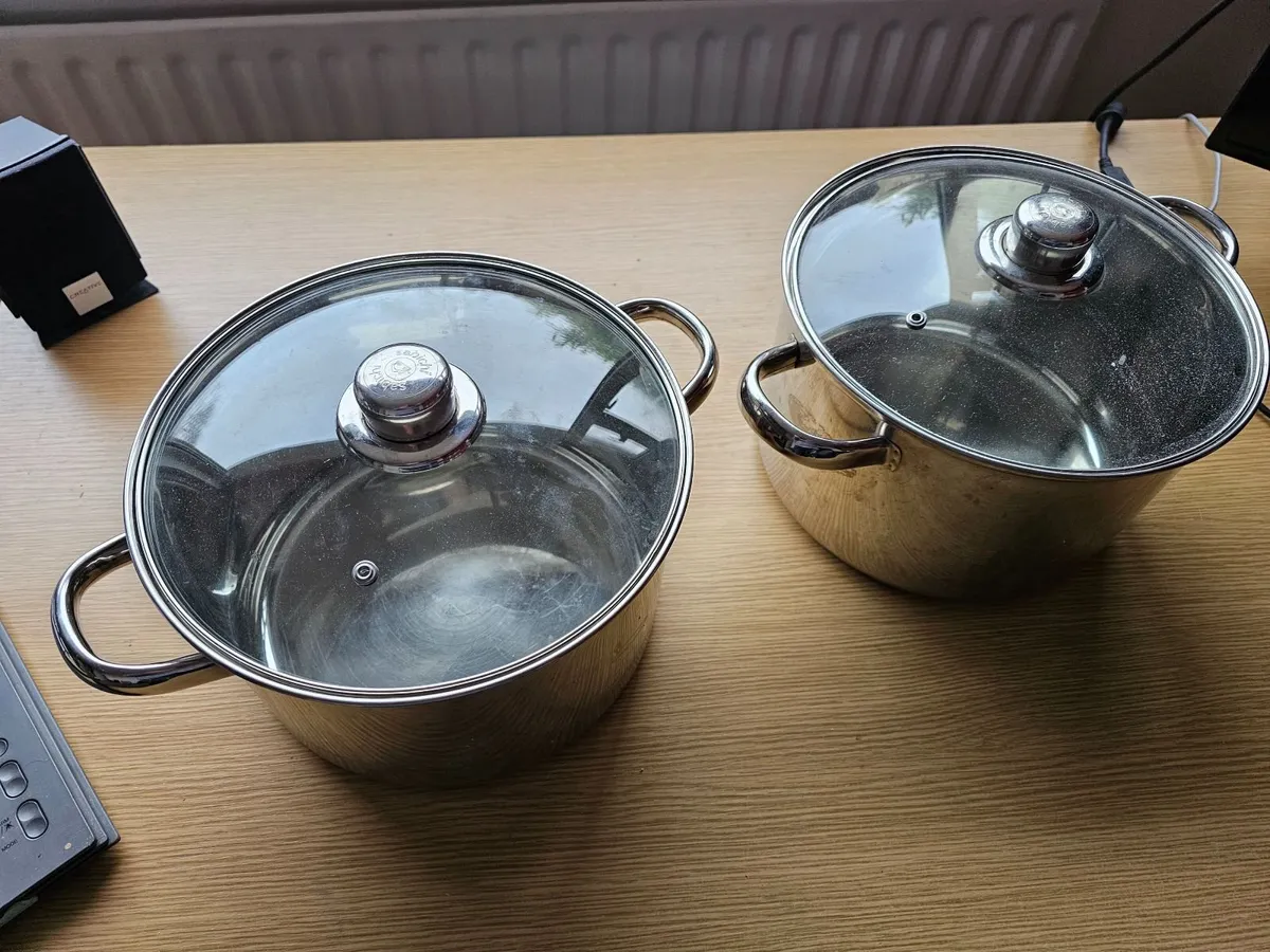Sabichi stainless steel cooking pots 6 litres 6L - Image 1