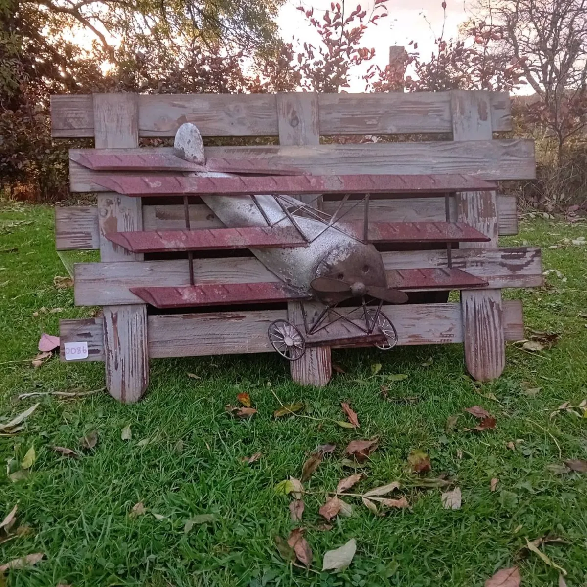 3D Wooden Plane Plaque p - Image 1