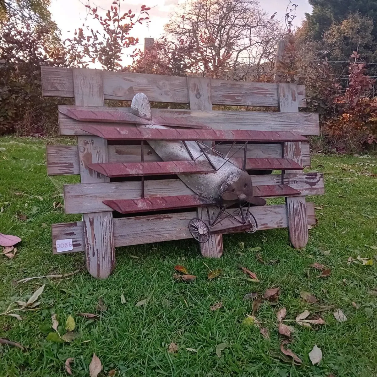 3D Wooden Plane Plaque p - Image 2