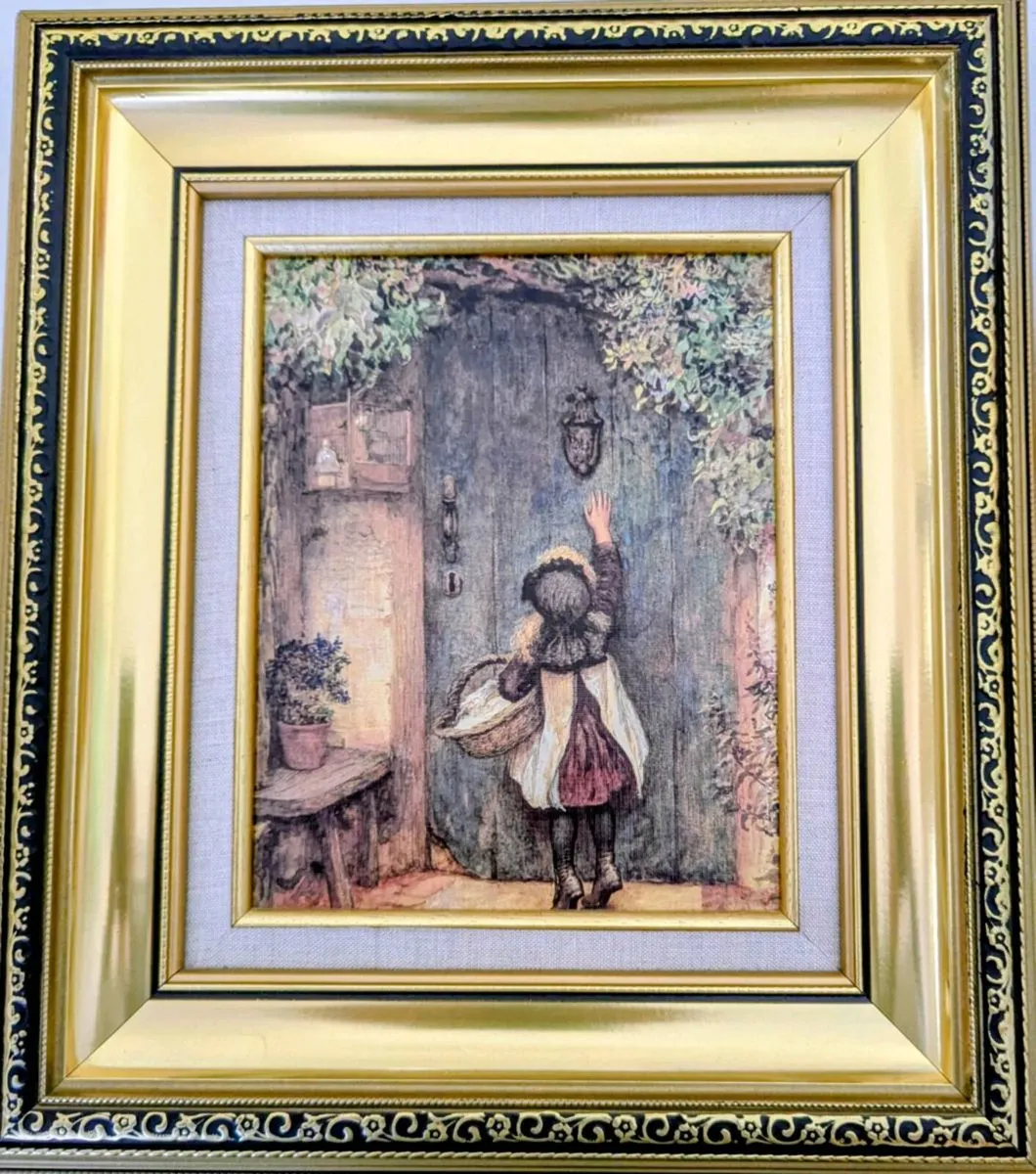 Pictures x 2 gold leaf frames - Image 2