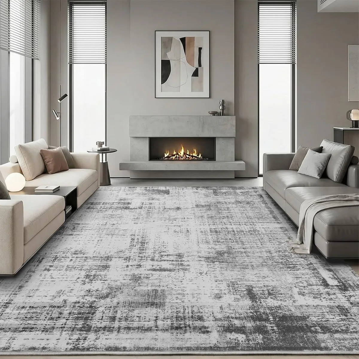 Rugs Living Room 275x370 Large Machine Washable - Image 1