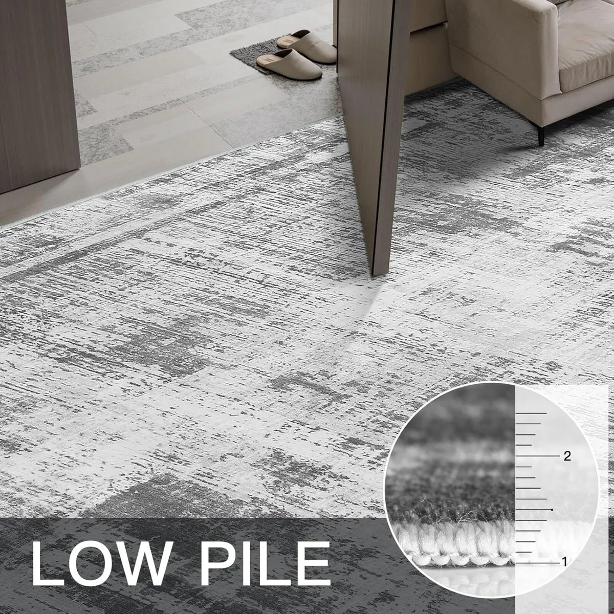 Rugs Living Room 275x370 Large Machine Washable - Image 3