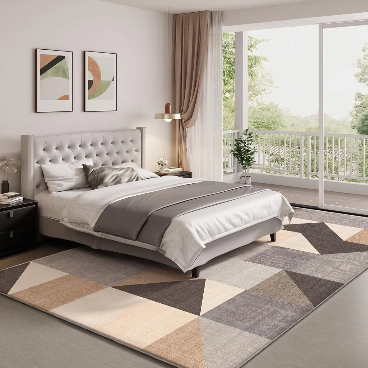 Washable Rug for Living Room- Fluffy Non-Slip - Image 2