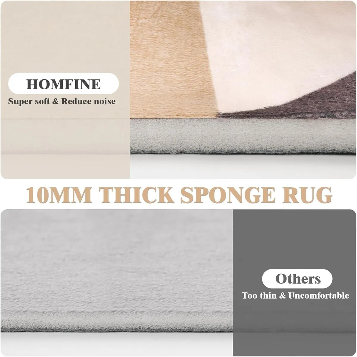 Washable Rug for Living Room- Fluffy Non-Slip - Image 3