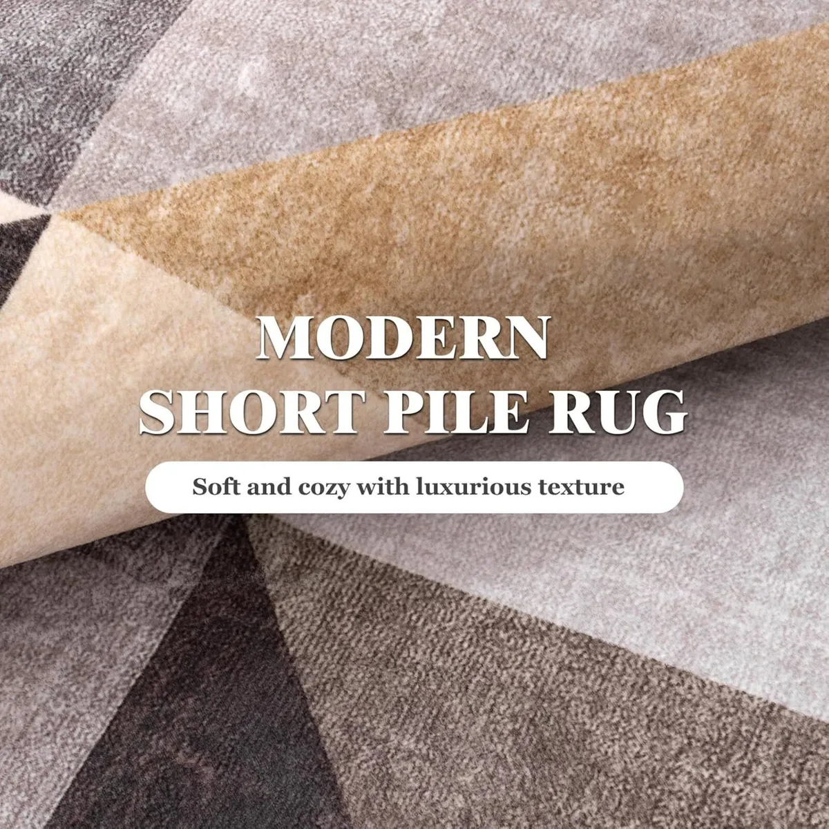 Washable Rug for Living Room- Fluffy Non-Slip - Image 4