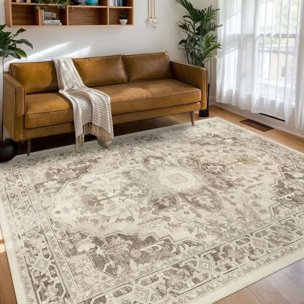 Rugs Living Room 160x230cm Boho Washable Rug - Image 1