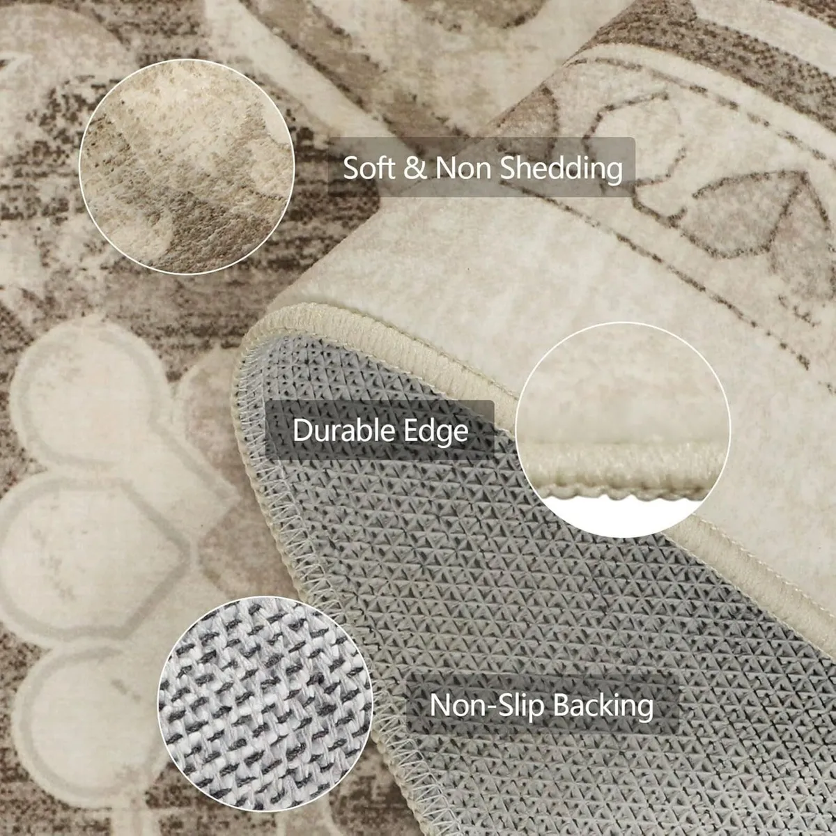 Rugs Living Room 160x230cm Boho Washable Rug - Image 2