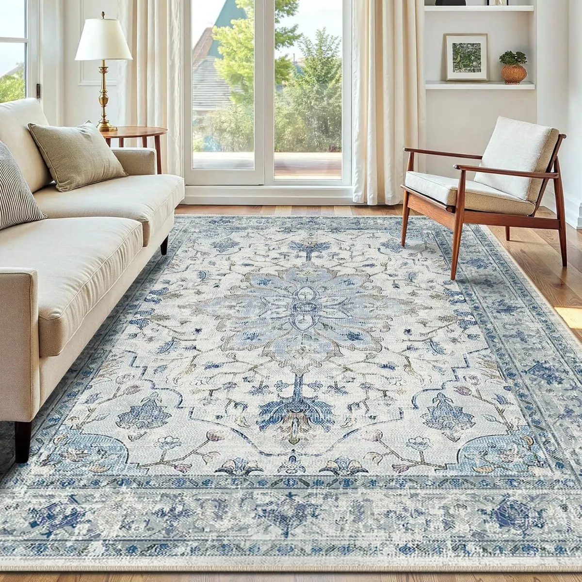 Machine Washable Rugs 180x270 cm Vintage Area Rug - Image 1