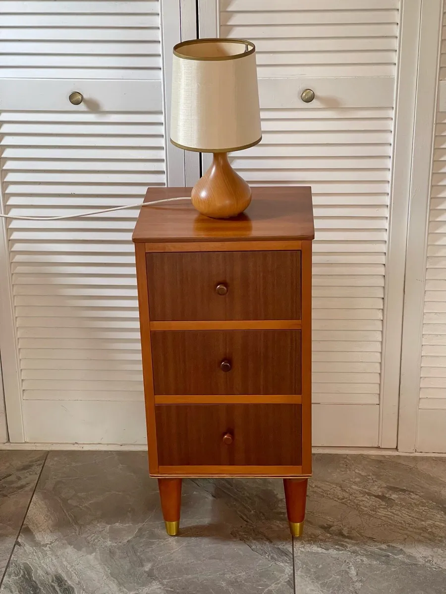 Mid century bedside cabinets - Image 2
