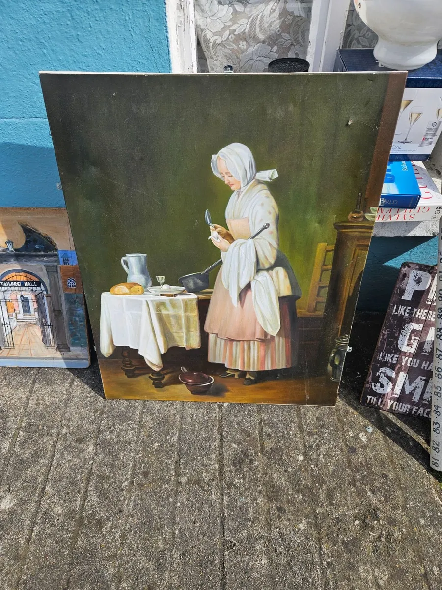 Large Picture Oil on Canvas - Image 1