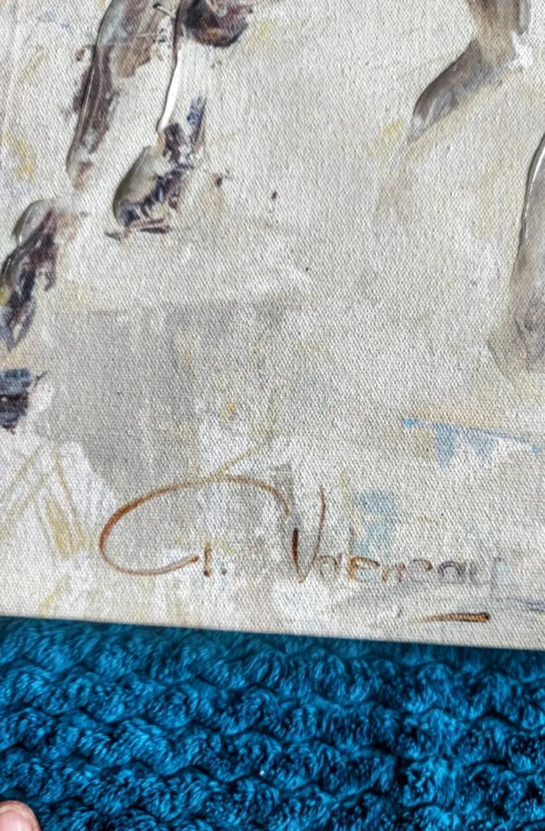 Large horses painting on canvas - Image 2