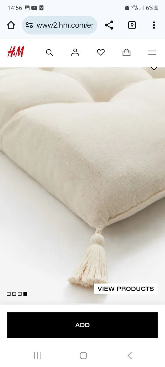 Long bench cushion grey - Image 4