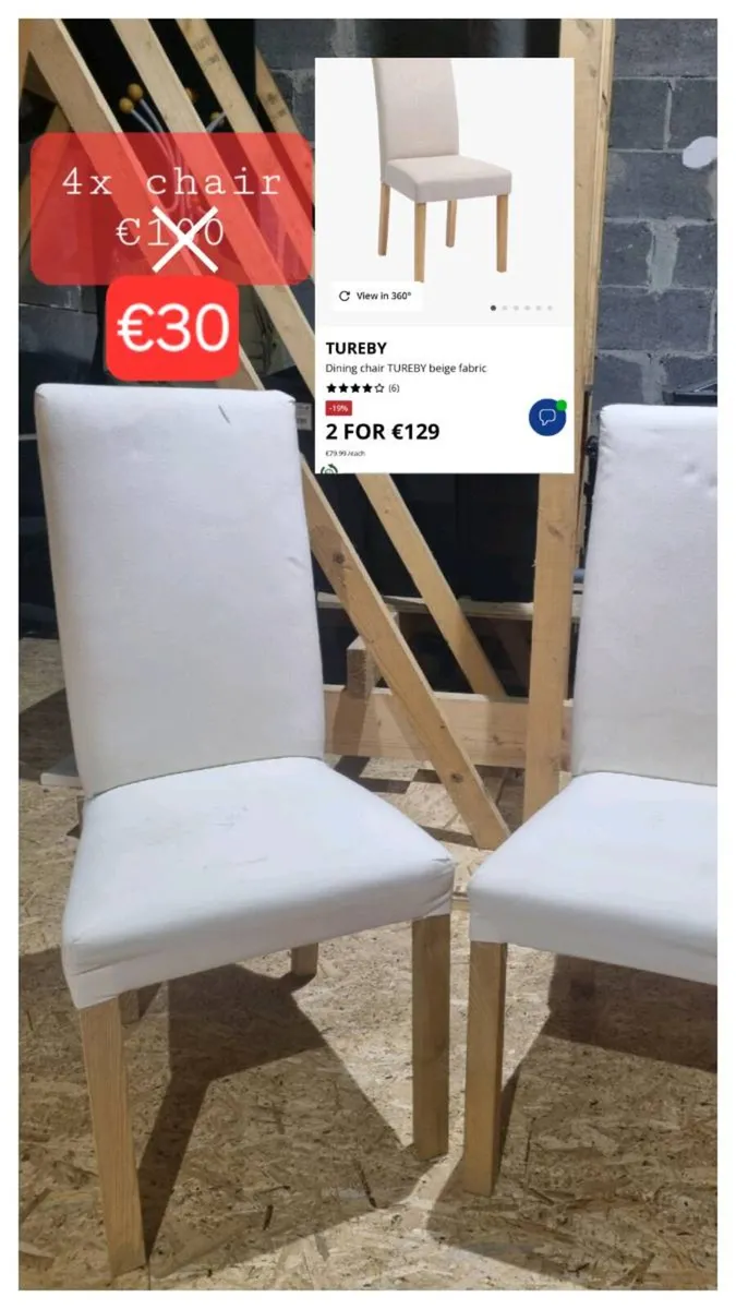 Dinner chairs 4x