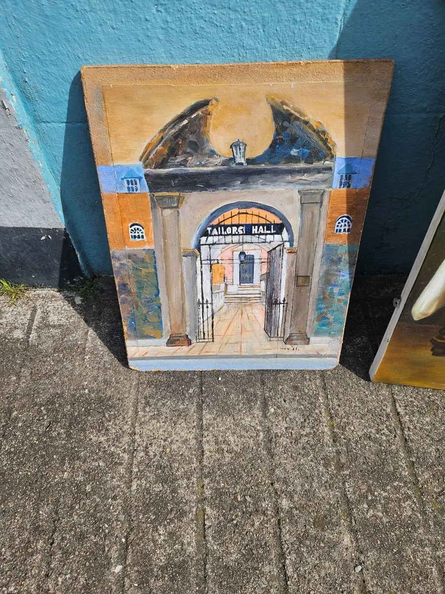 Vintage Oil on Board - Image 1