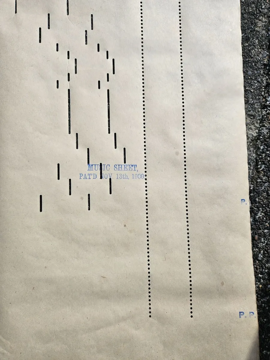 Vintage 1900 Music Sheet on Roll - Image 2