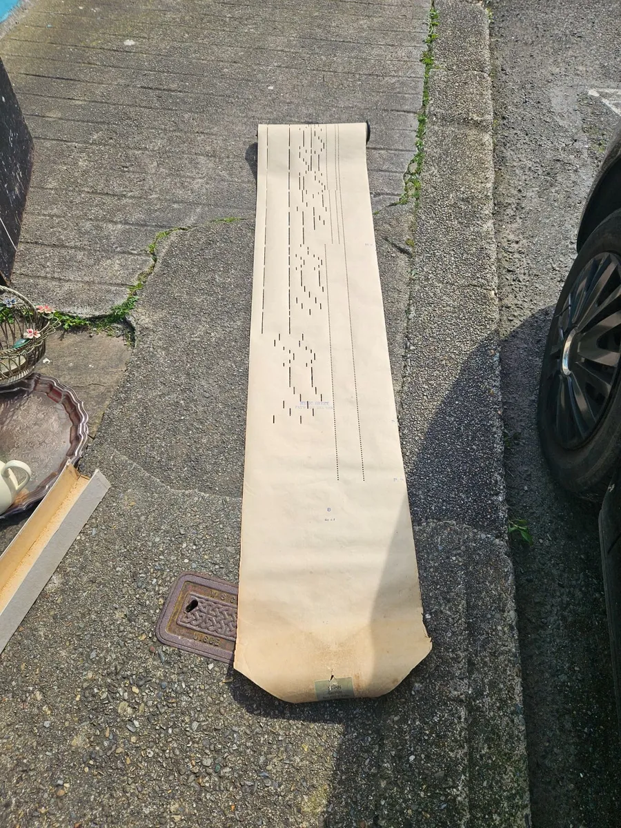 Vintage 1900 Music Sheet on Roll - Image 1