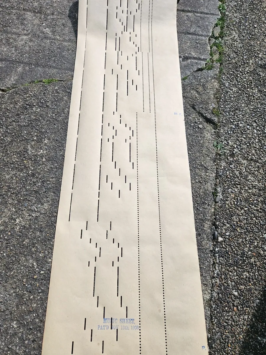 Vintage 1900 Music Sheet on Roll - Image 3