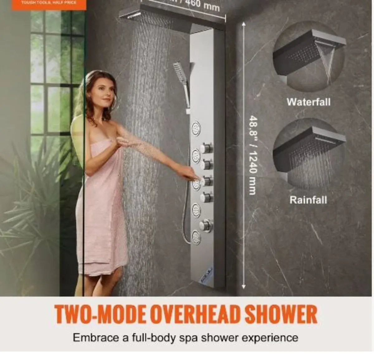 Shower Panel System, 4 Shower Modes Shower - Image 2