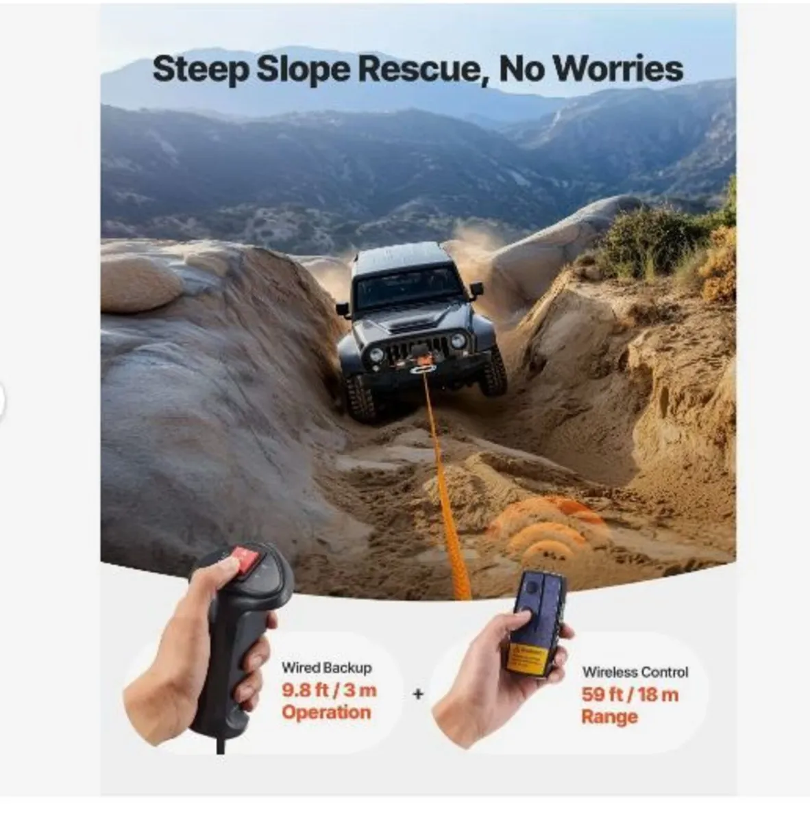 Electric Winch Truck 6123.5 kg Synthetic Rope - Image 4