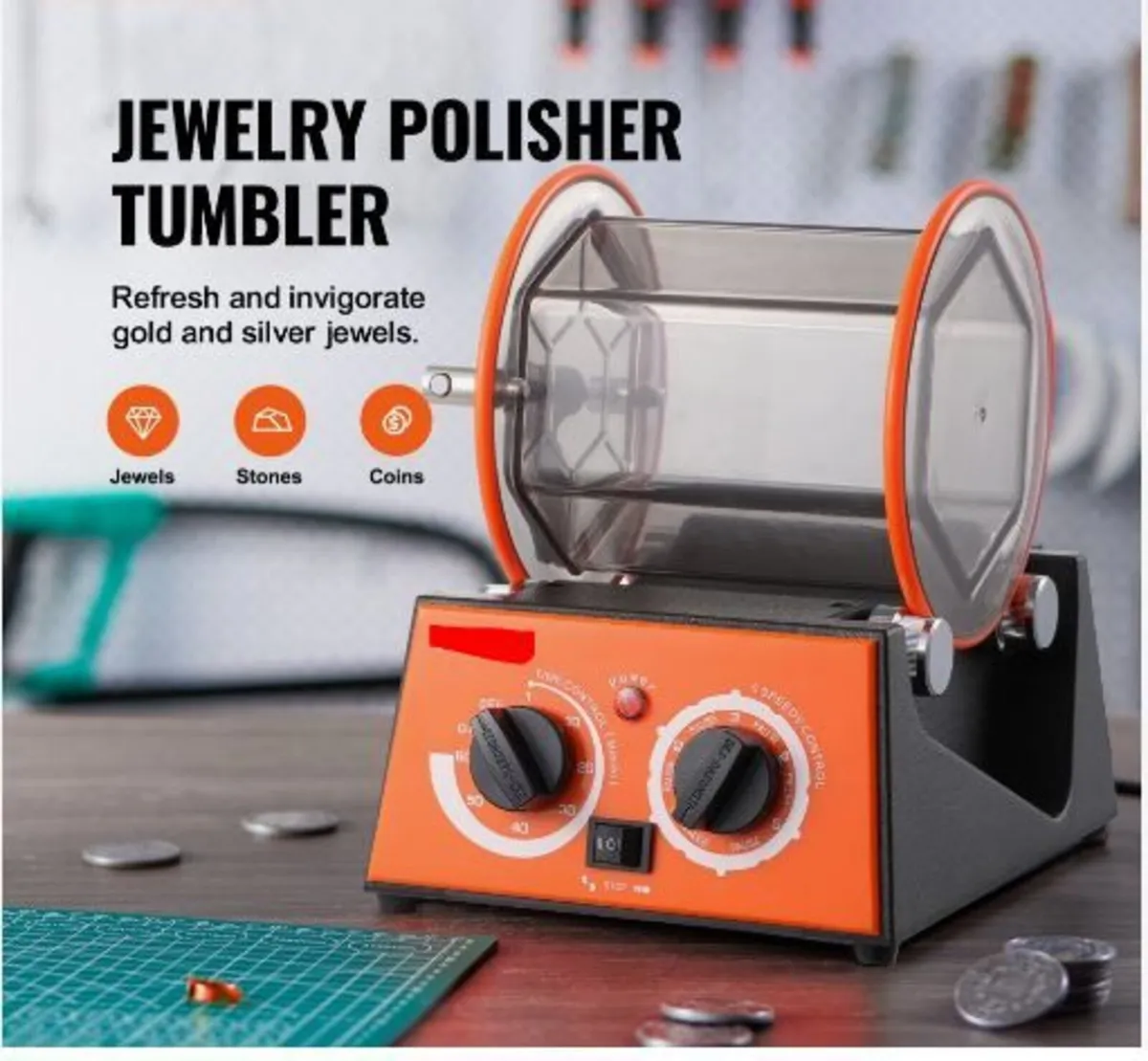 3kg Rotary Tumbler Surface Polisher Jewelry - Image 3