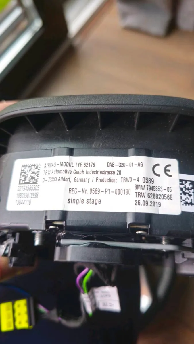 BMW G20 Steering wheel Airbag - Image 4