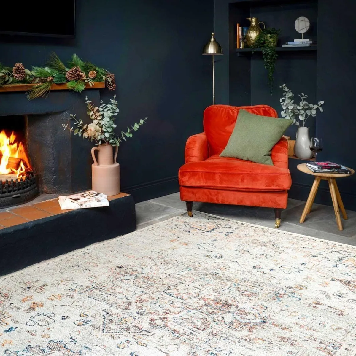 Cecilia Flatweave Washable Rug – Traditional Look - Image 1