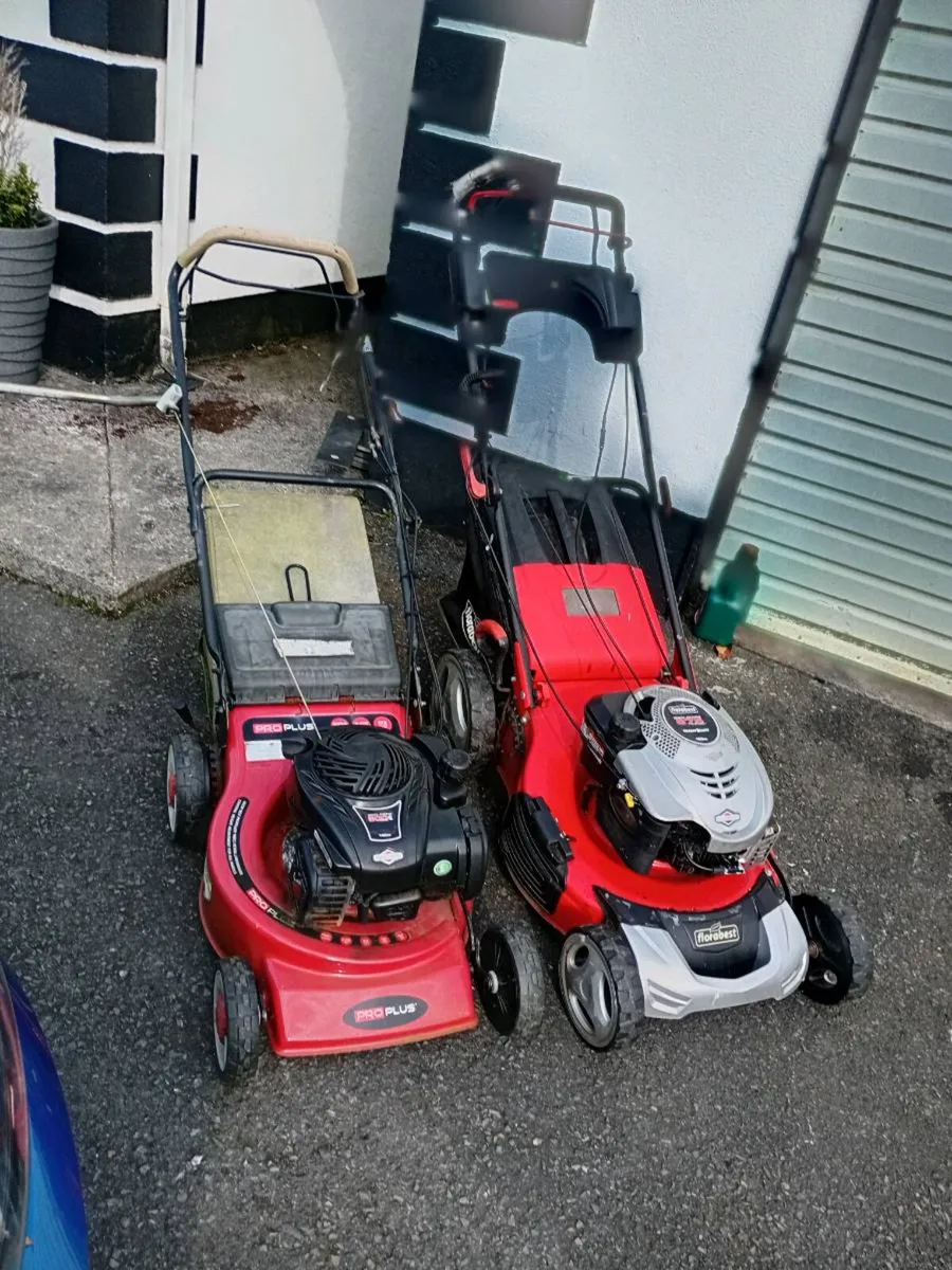 2 lawn mowers  power washer - Image 1