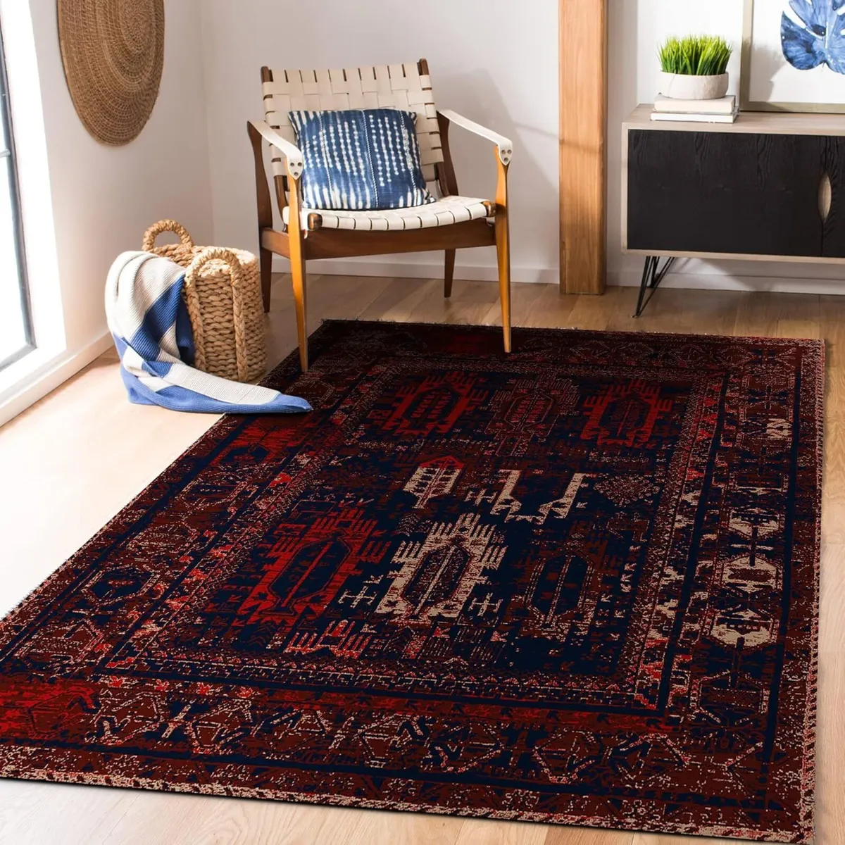 Area Rug for Living Room Bedroom – Vintage Design - Image 2