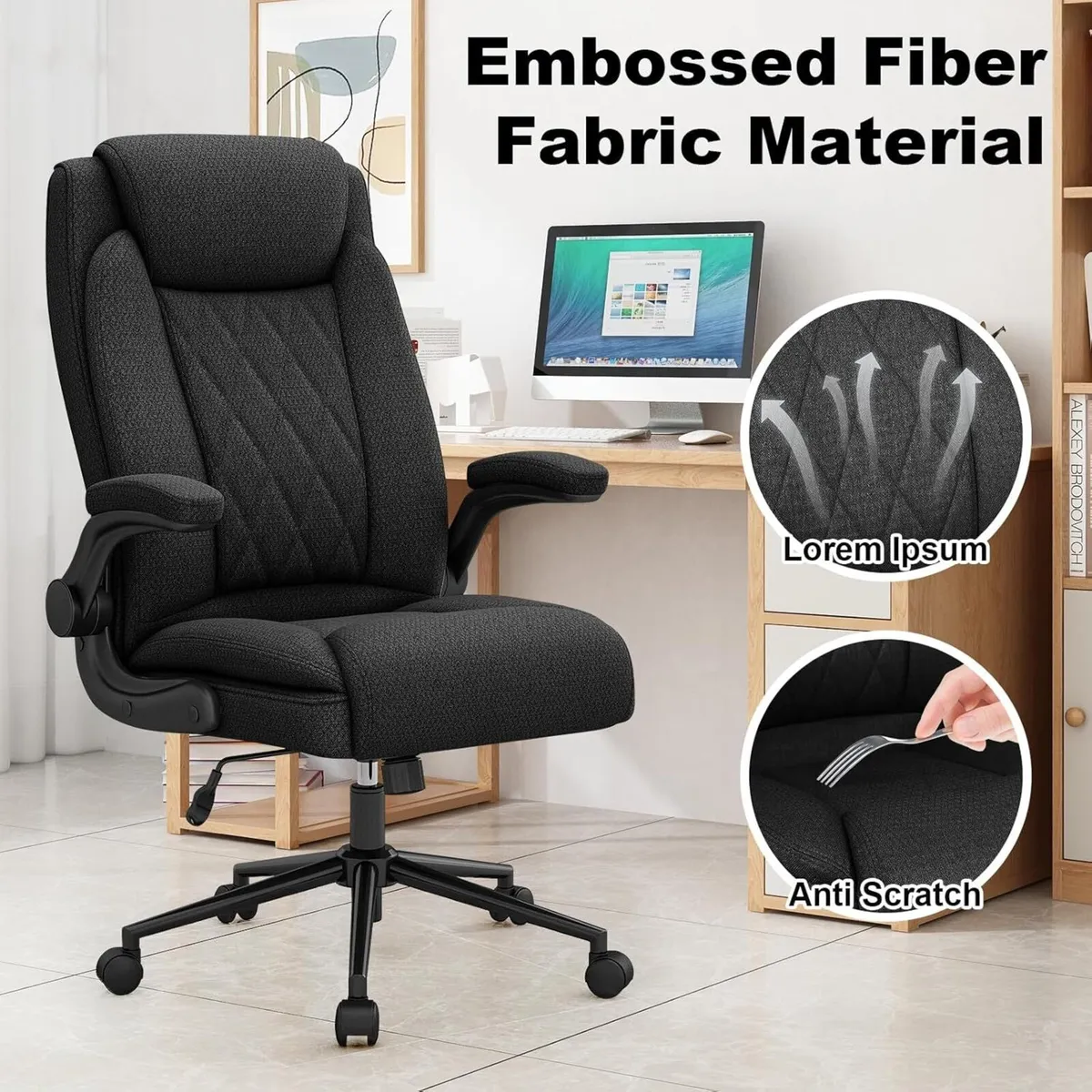 Ergonomic Office Chair Desk with high backrest - Image 4