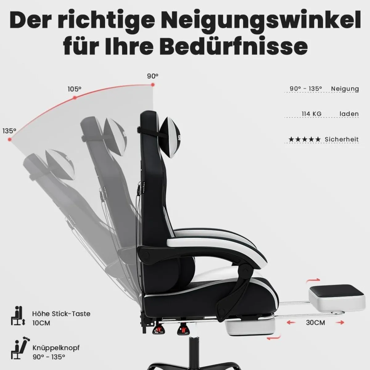 Ergonomic Gaming Chair for Adult Comfortable Desk - Image 4
