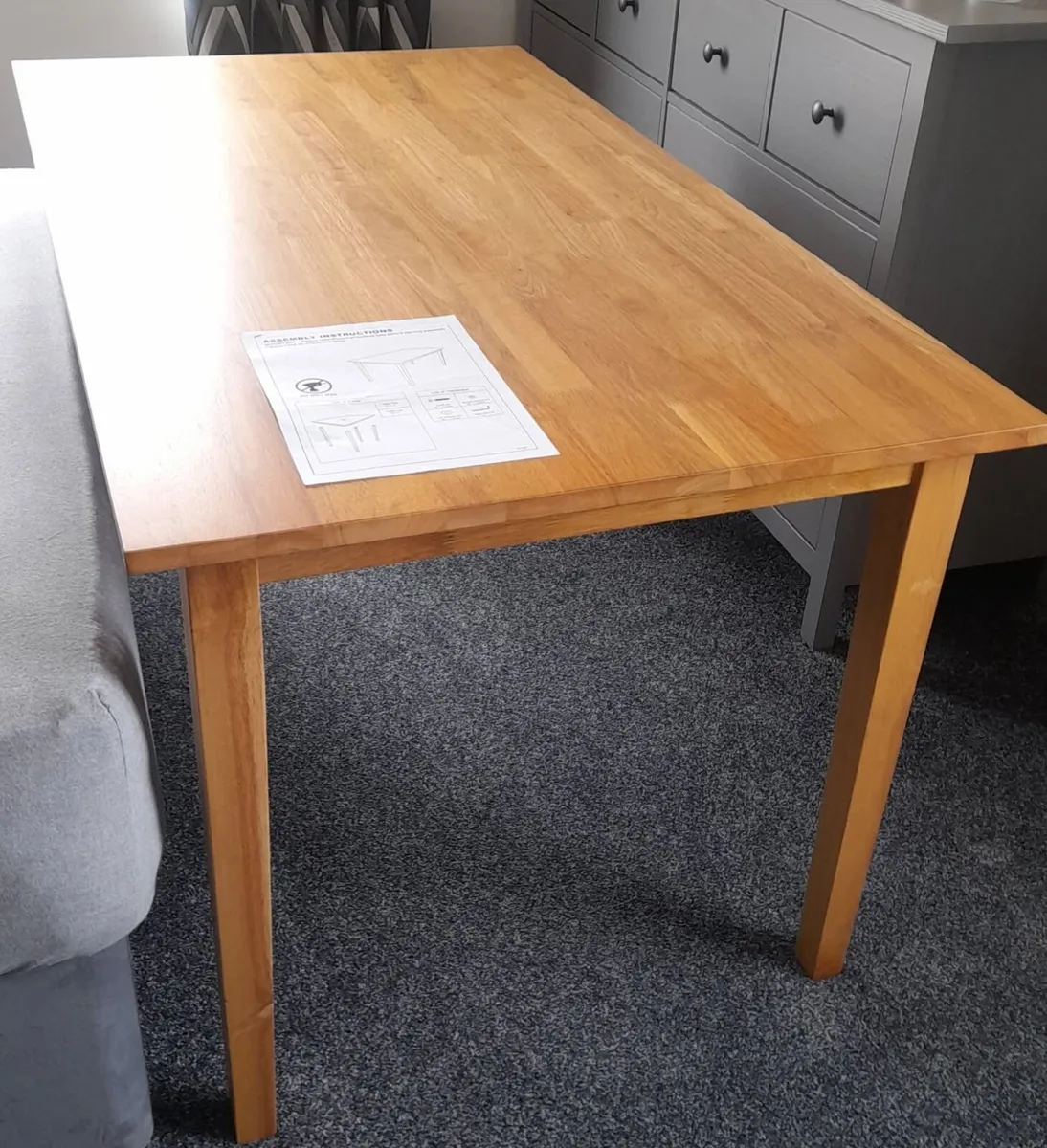 Solid Oak Dinning Kitchen Table - Image 1