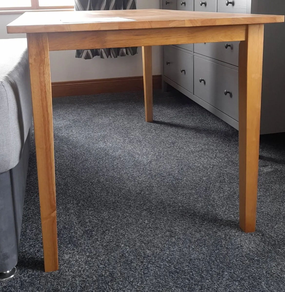 Solid Oak Dinning Kitchen Table - Image 2