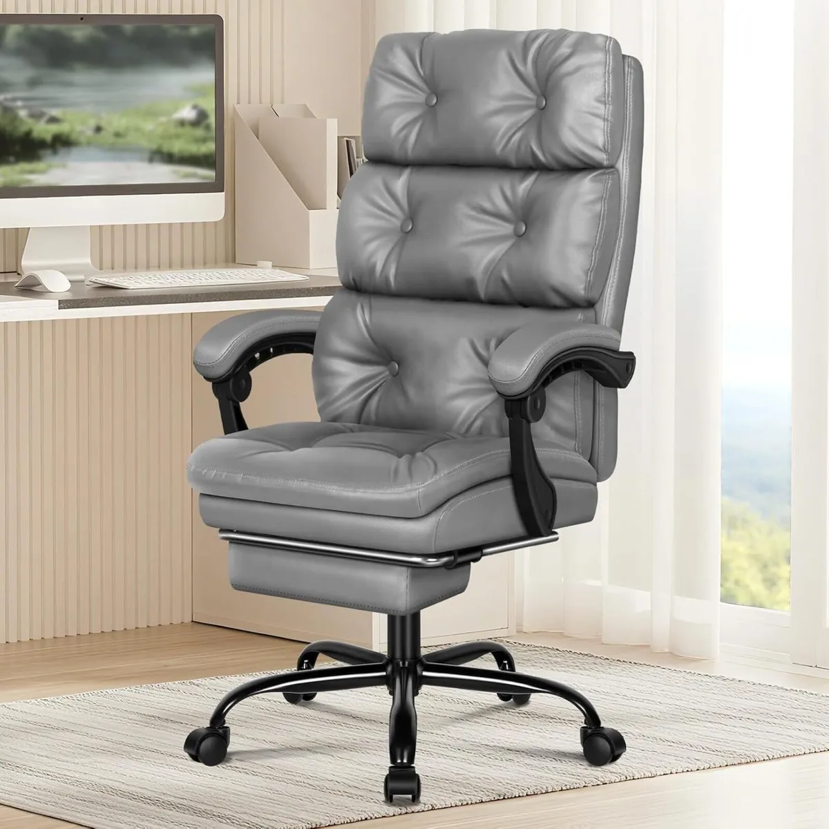 Executive Office Chair with Dual Paddings for - Image 1
