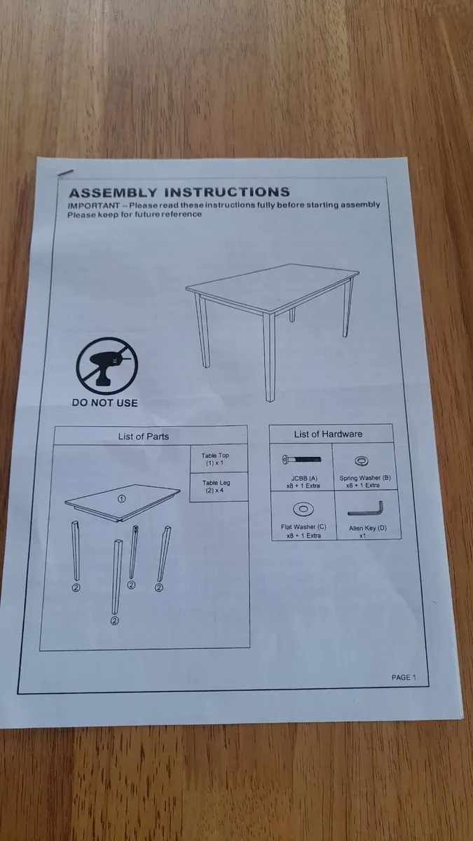Solid Oak Dinning Kitchen Table - Image 3