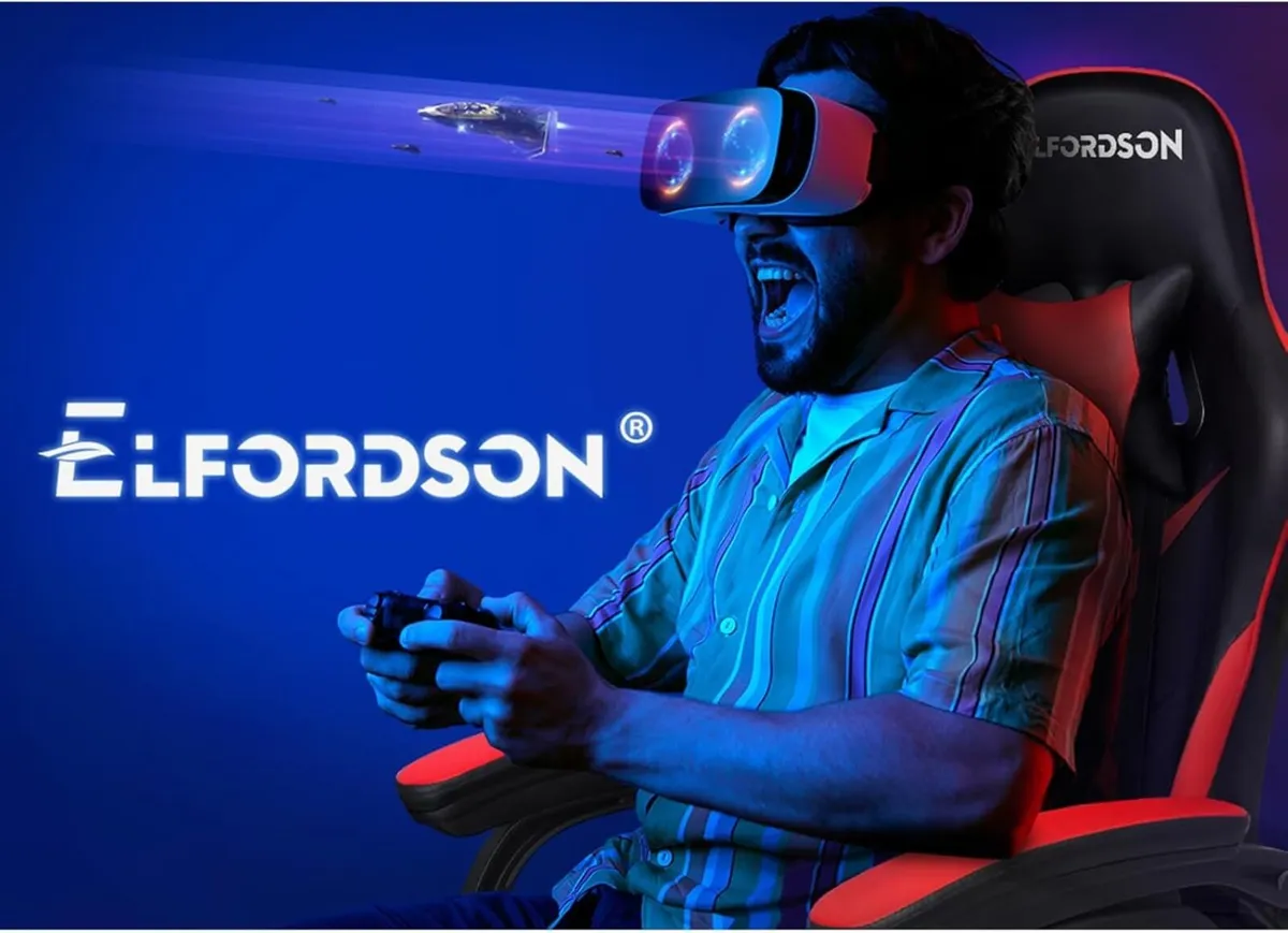 Gaming Chair with 2-Point Massage Cushion - Image 3