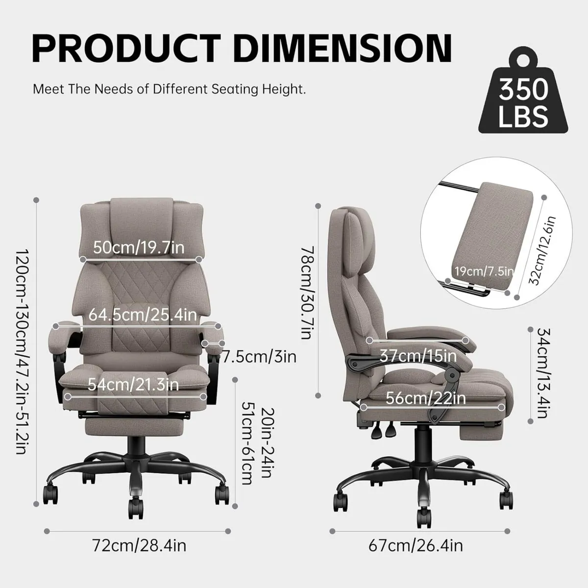 Computer Chair Ergonomic Office Chairs for Home - Image 3
