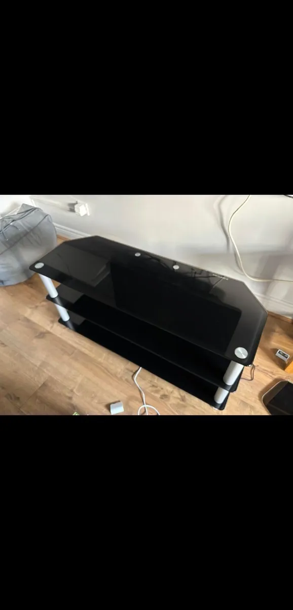 Glass TV Stand (as new) - Image 1