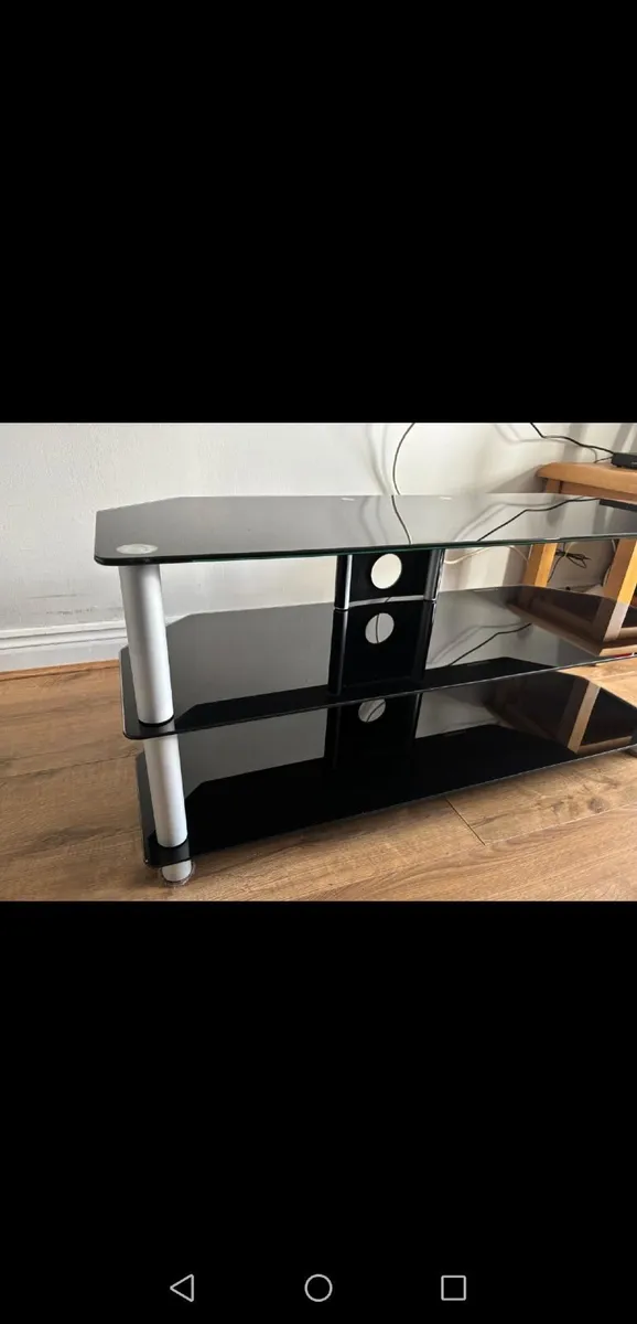 Glass TV Stand (as new) - Image 2