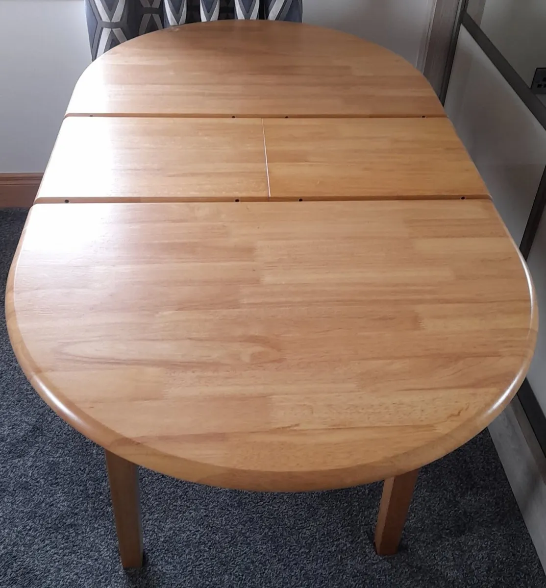 Oak Oval Extendable Table - Image 1