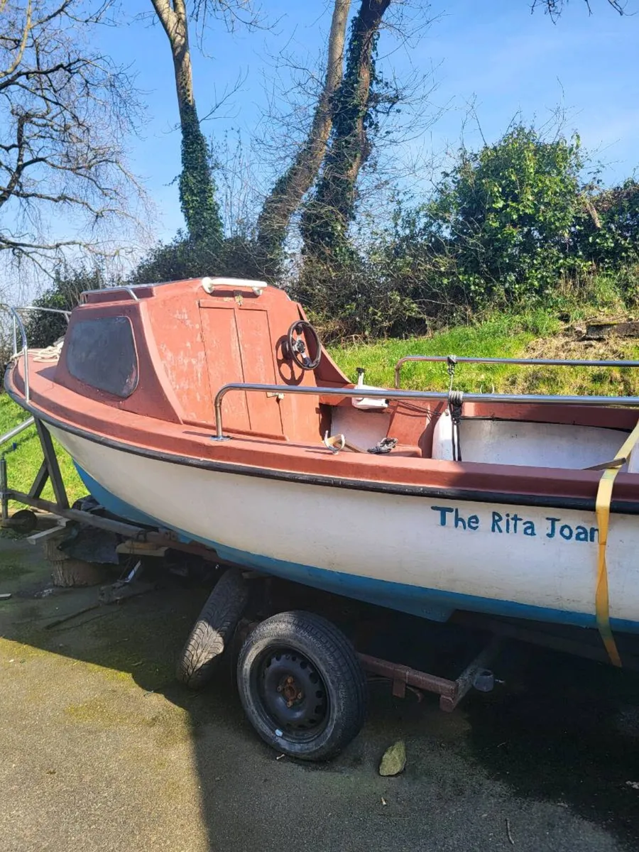 17ft O'Sullivan fast fisher boat - Image 1