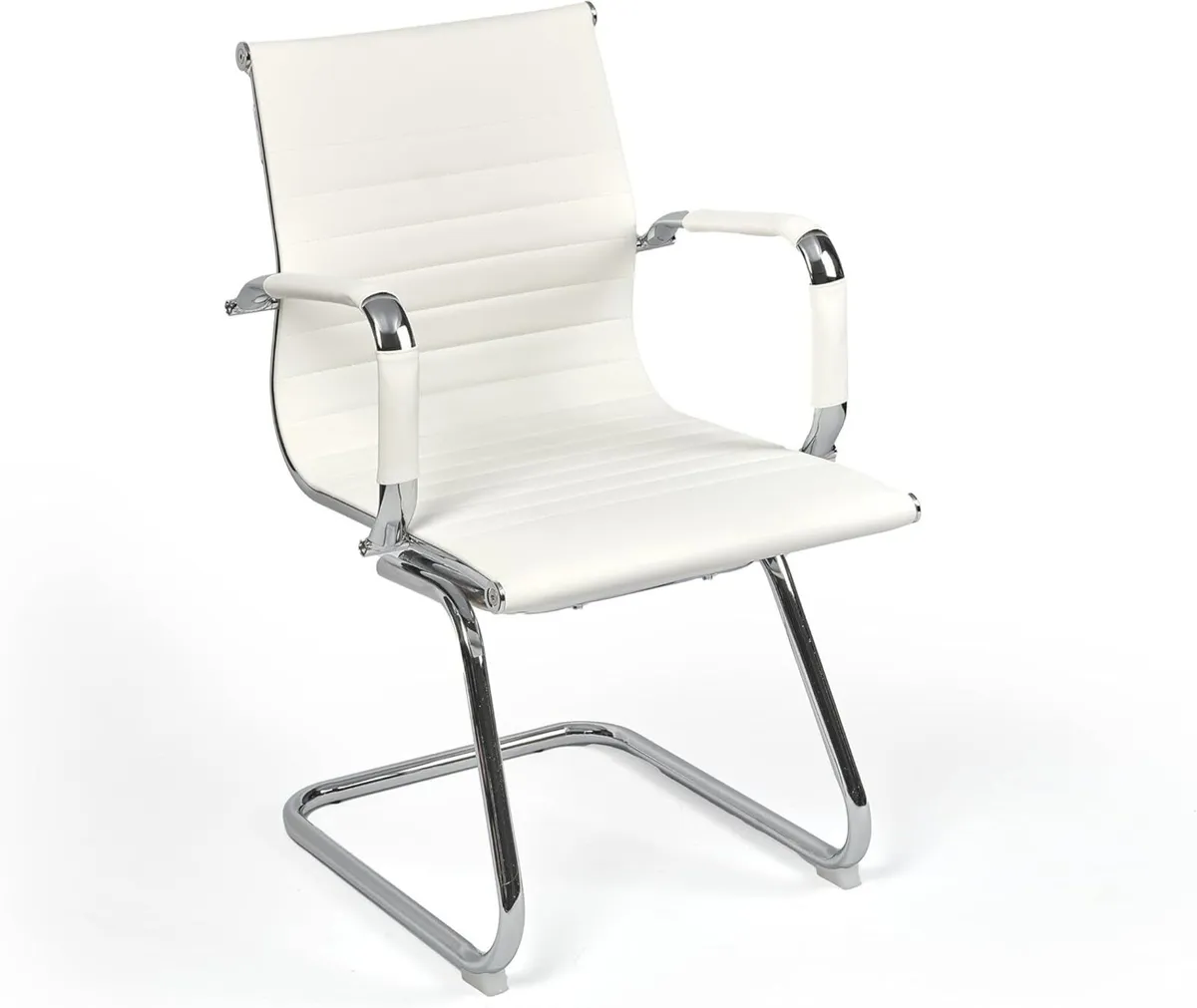 Office Boardroom Desk Chair Chrome Frame Finish - Image 1