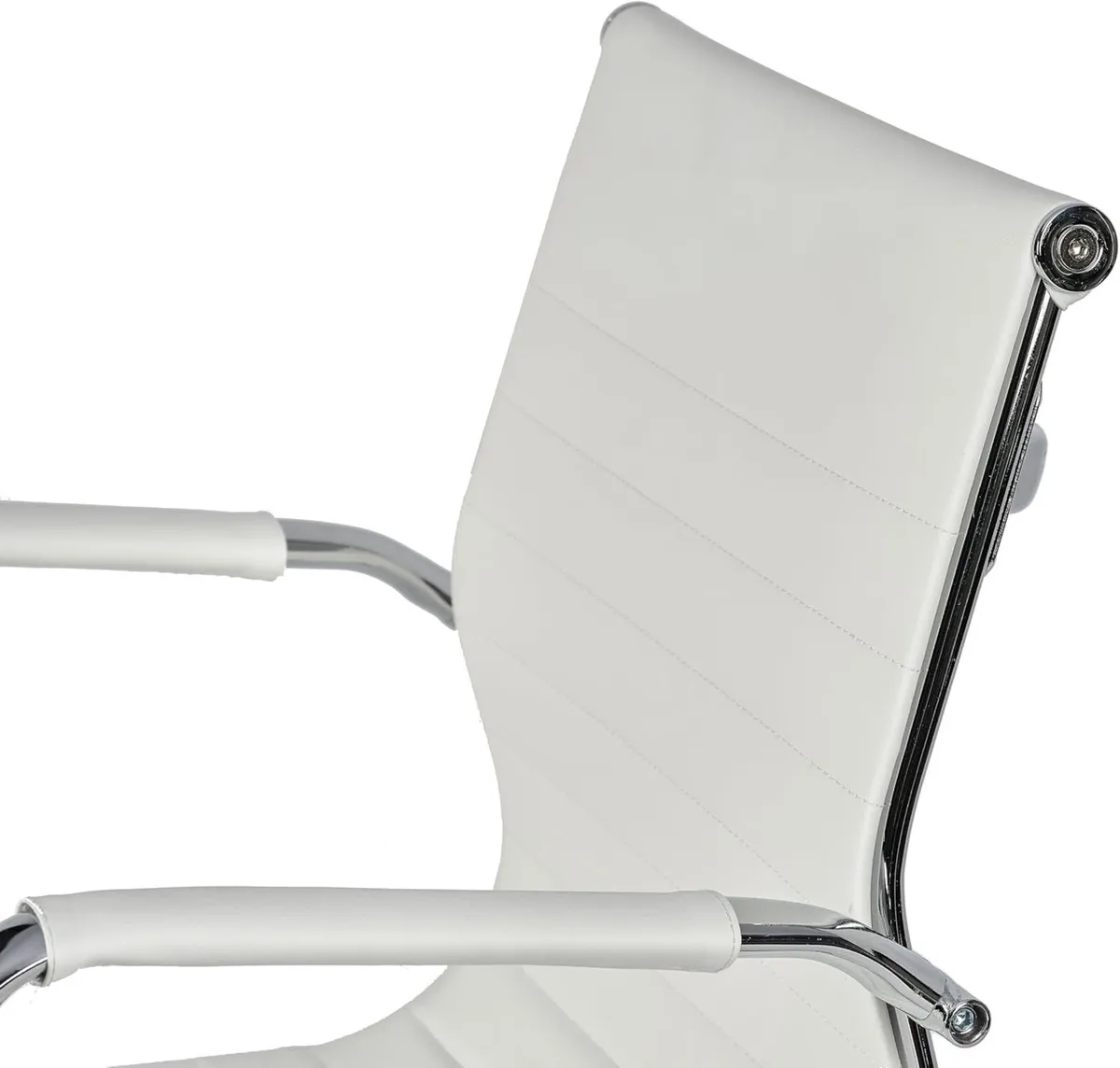 Office Boardroom Desk Chair Chrome Frame Finish - Image 3