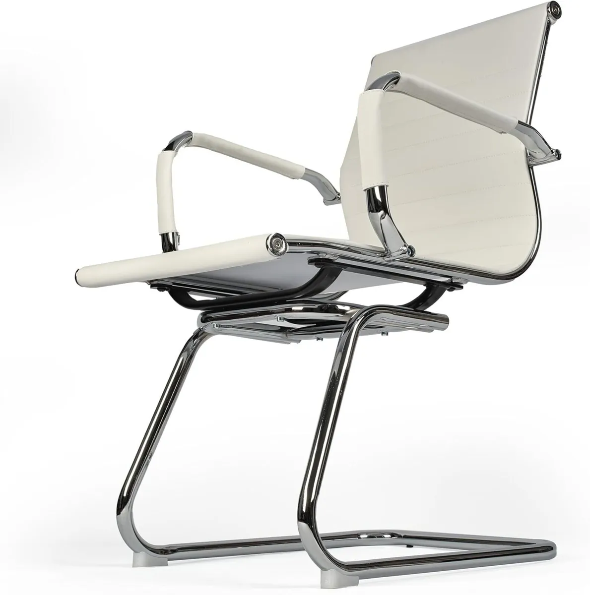 Office Boardroom Desk Chair Chrome Frame Finish - Image 4