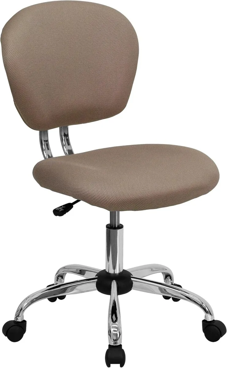 Mid-Back Mesh Swivel Task Chair with Chrome Base - Image 1