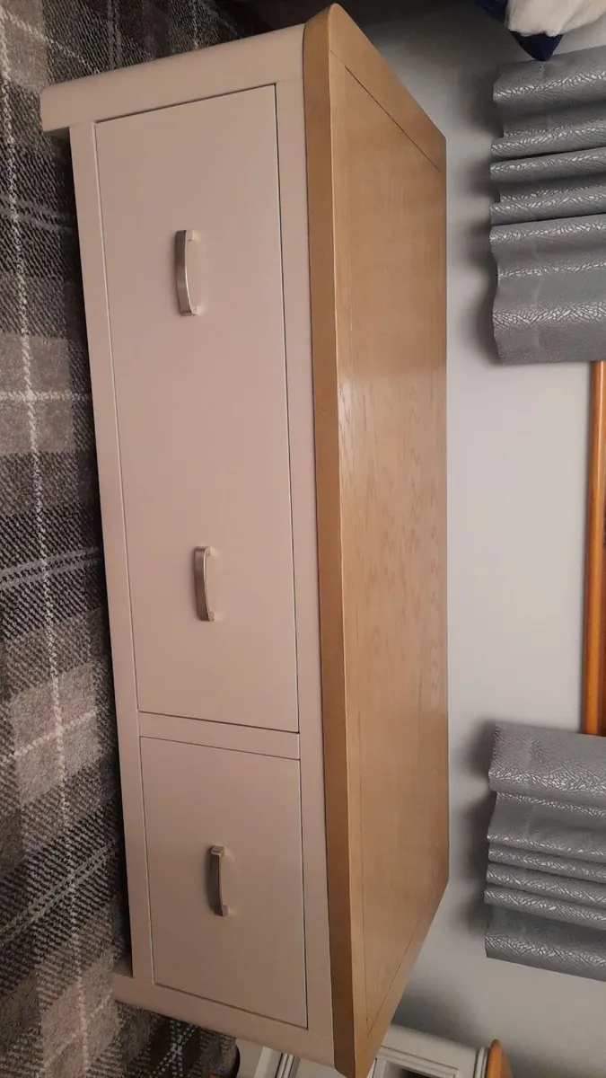 Treviso Painted Smoked Oak & EBP 2 Drawer Unit. - Image 2