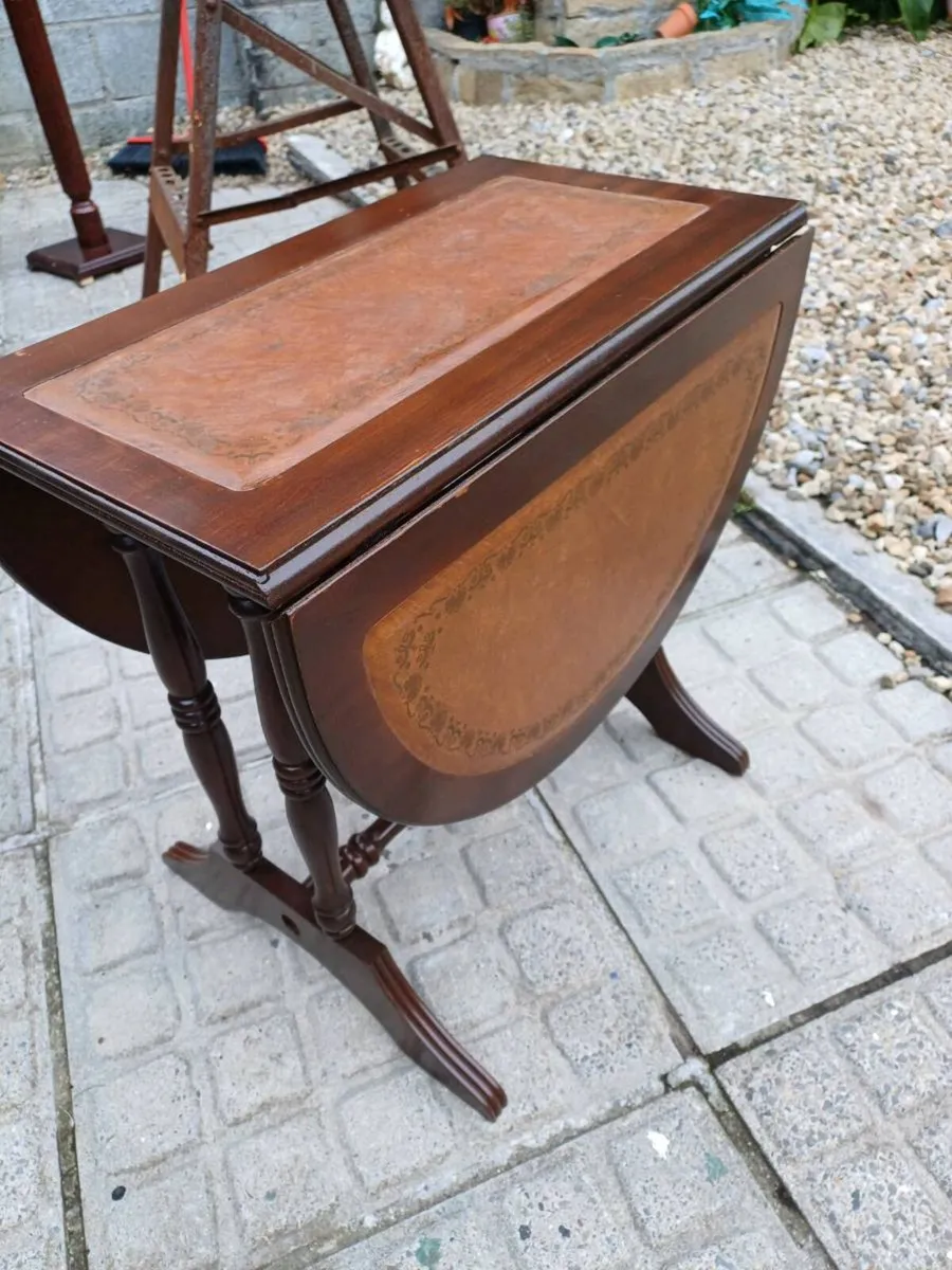 Vintage Accasional Drop Leaf Table - Image 3