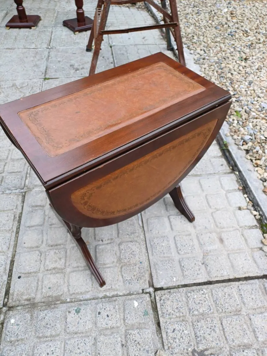 Vintage Accasional Drop Leaf Table - Image 4