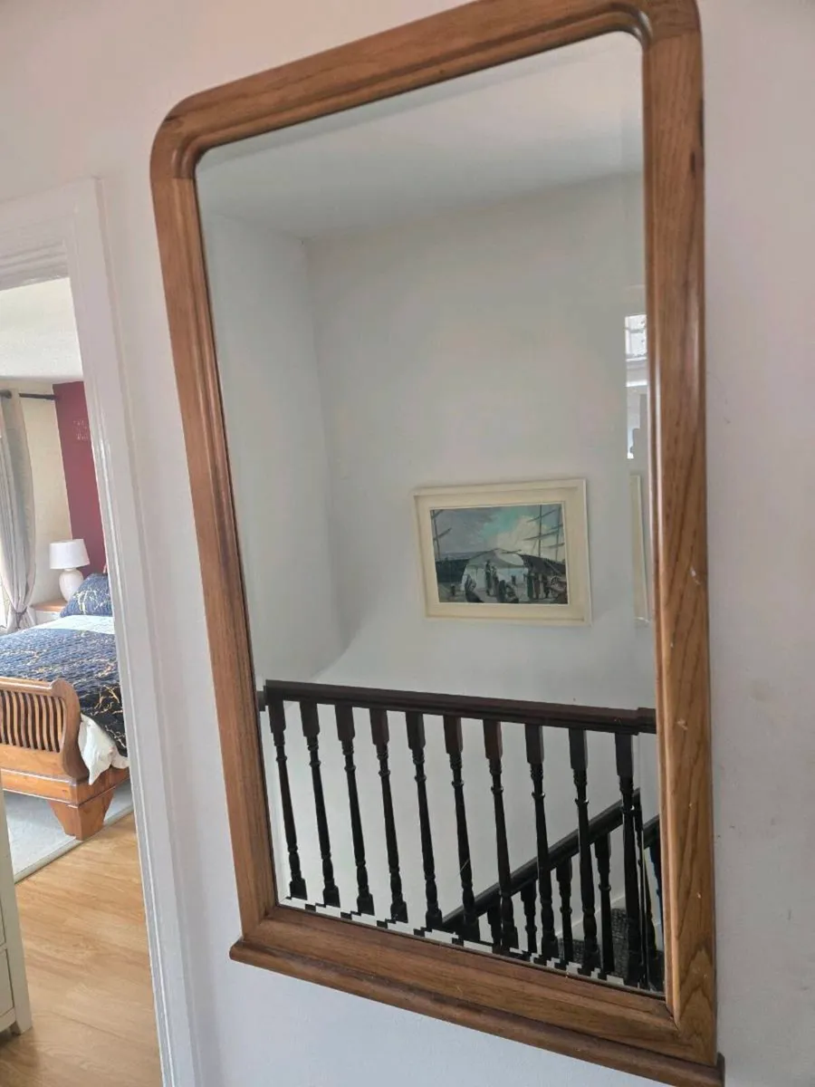 Large bevelled mirror - Image 1